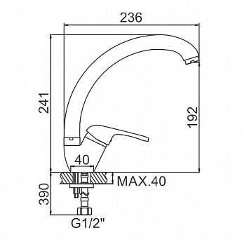 Смеситель Ledeme L4139-B