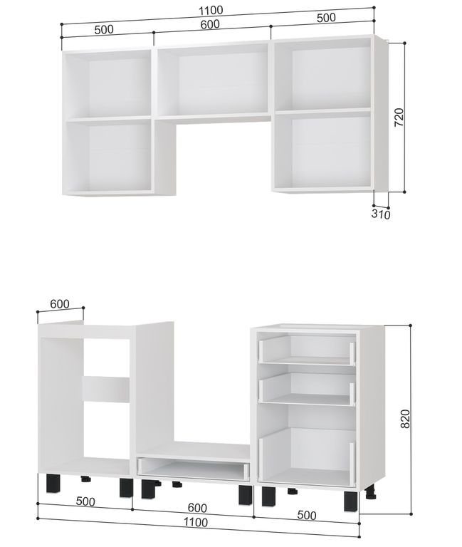 Кухня Сканди 1,6м