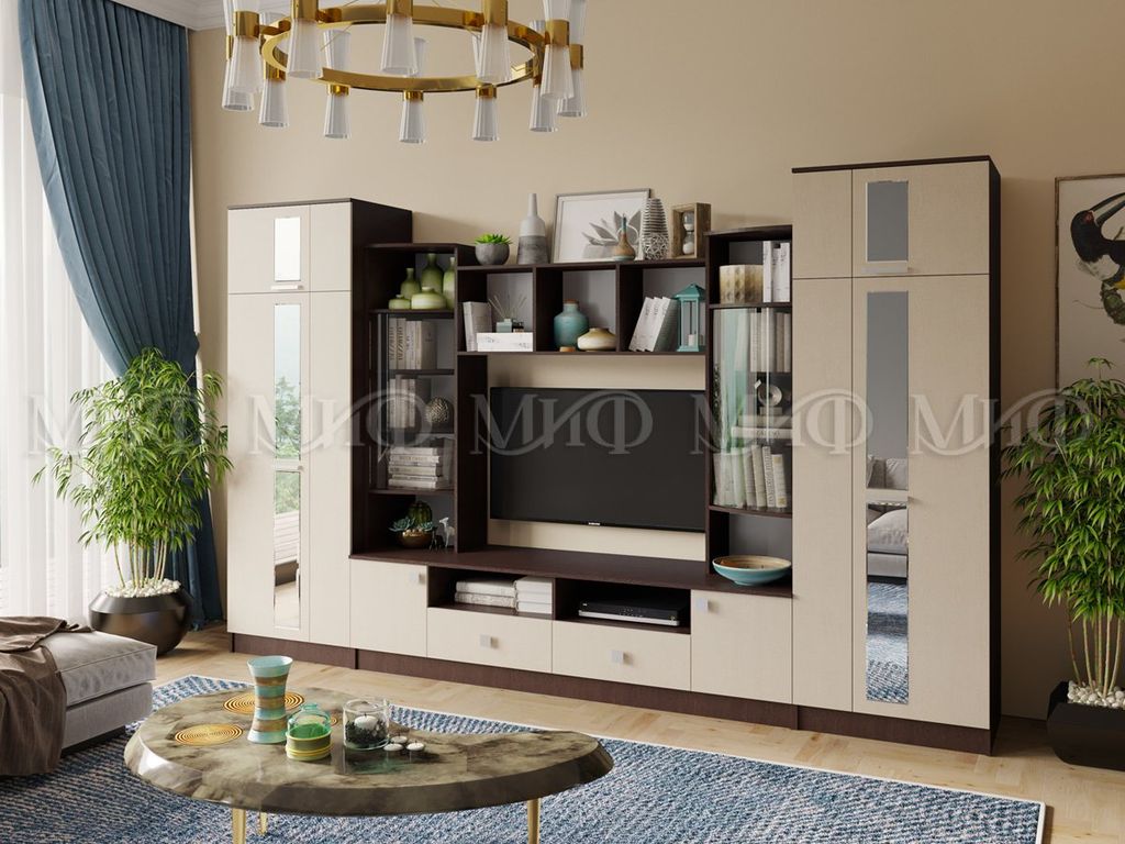 Гостиная "Элегия" МДФ 3.4м